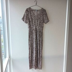 ICHI Chocolate Heart Maxi Dress